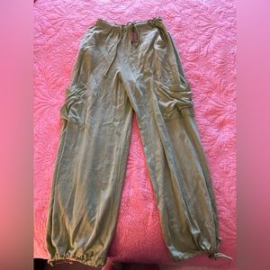 DOUBLE ZERO green comfy pants